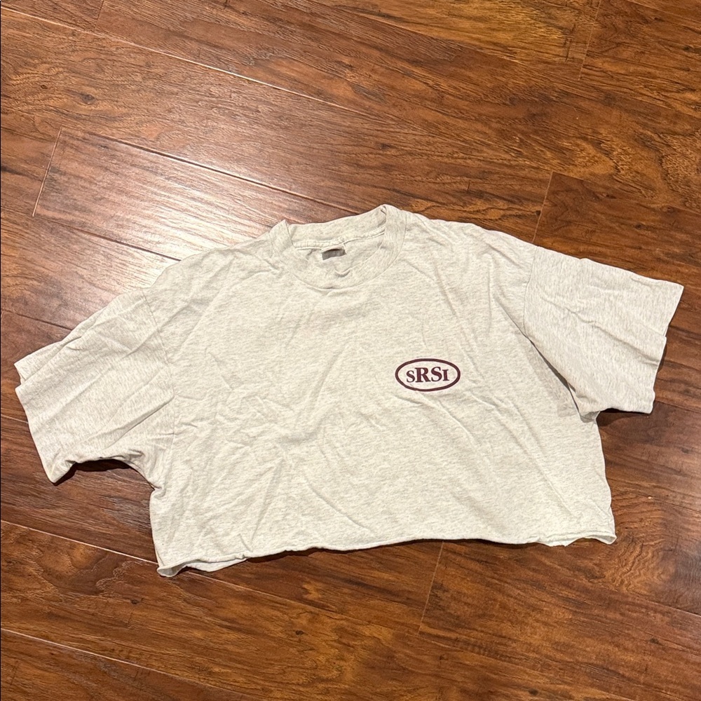 vintage style - Fruit of the Loom Gray Crop Top
